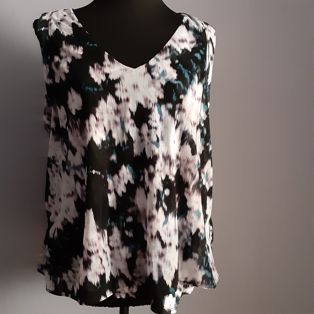 Vera Wang Simply Vera sleeveless blouse XL